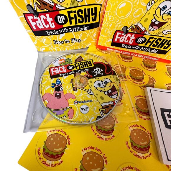 SpongeBob SquarePants Game Fact or Fishy DVD Imagination 2004 Sponge Bob - Picture 8 of 9